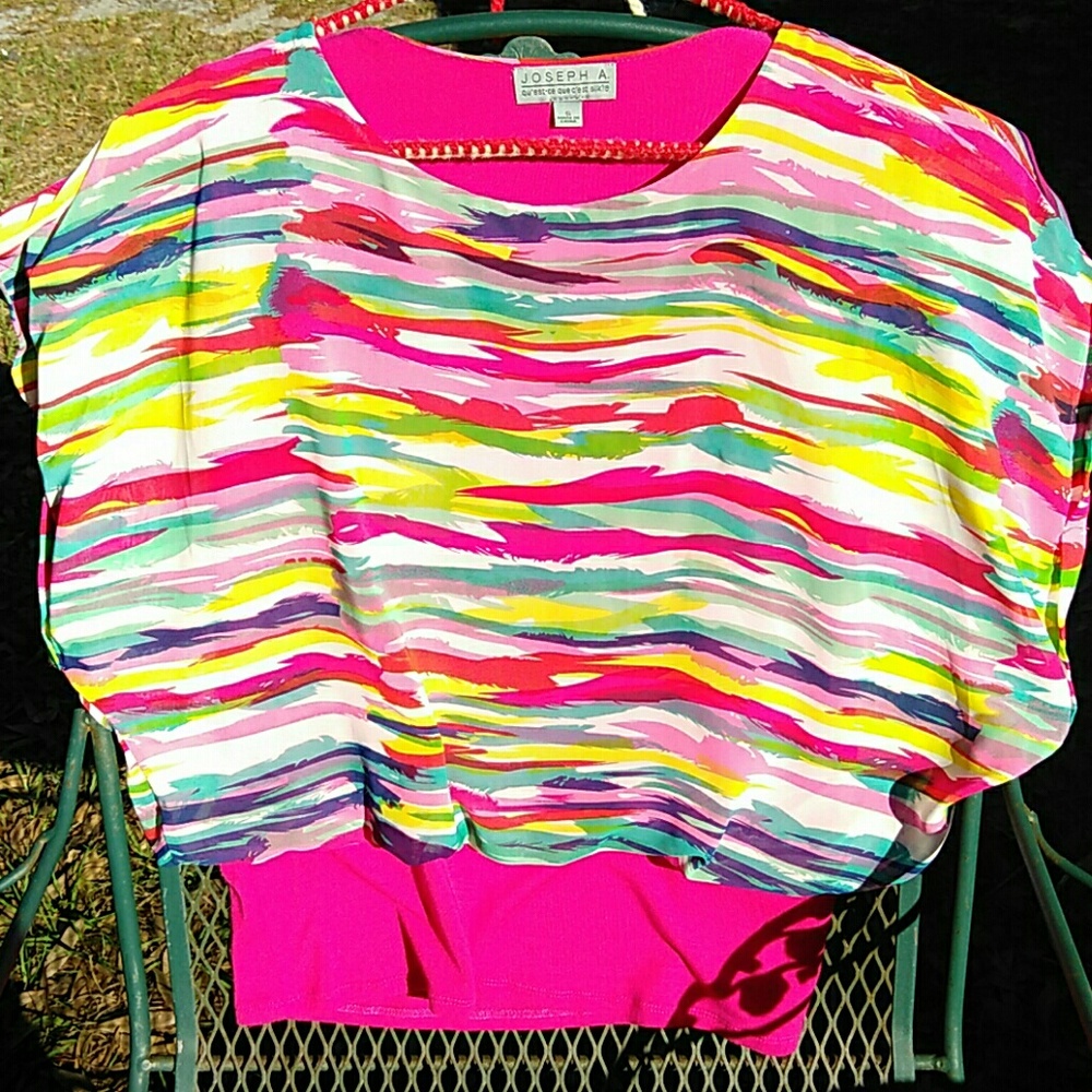 Shear Blouse over Tank Top